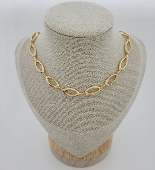Colar Choker Elos Pontas CL0023 Urban