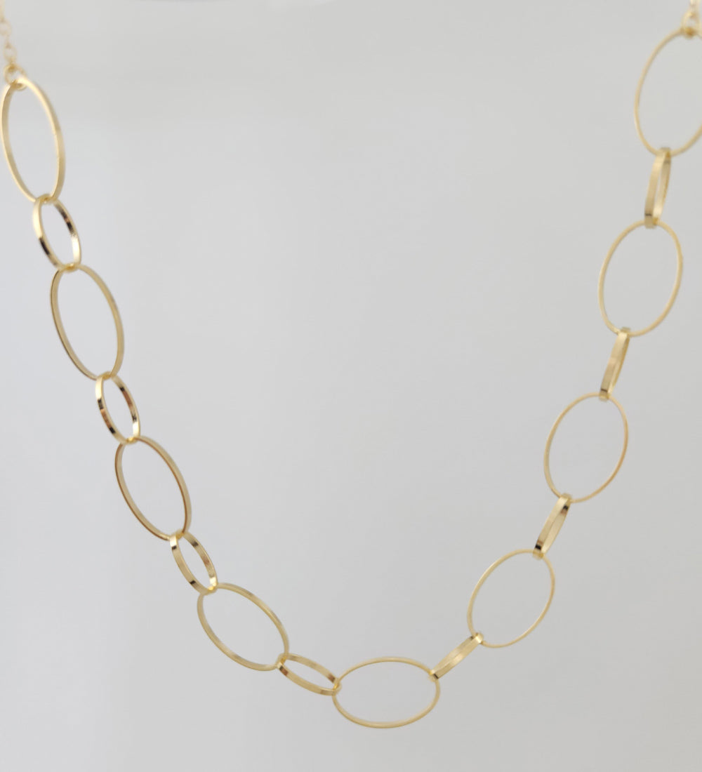 Colar Choker Elos Ovais Style CL0018