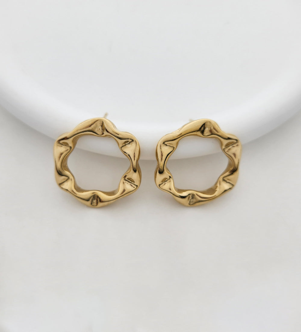 Brinco Flor Abstrata BR0024 Urban