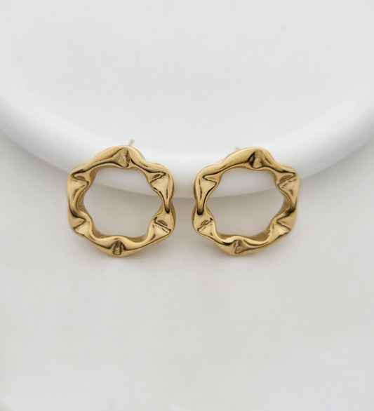 Brinco Flor Abstrata BR0024 Urban